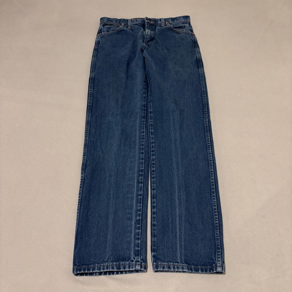 Wrangler Cowboy Cut Relaxed Fit Blue Jeans Mens 32x34 Medium Wash 10H3MWZPW